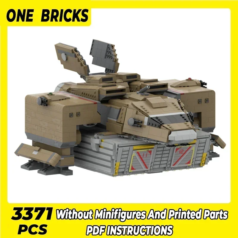 Modello di aereo militare Moc Mattoni da costruzione DR-4 Viking Dropship Tecnologia Blocchi modulari Regalo Giocattoli di Natale Set fai da te Assemblaggio