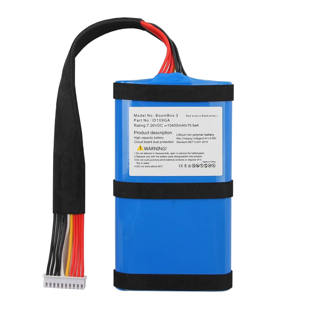 Replacement Battery ID109GA For JBL Boombox2 Boombox3 SUN-INTE-213 10400mAh High Quality Speaker Batteries With Tool