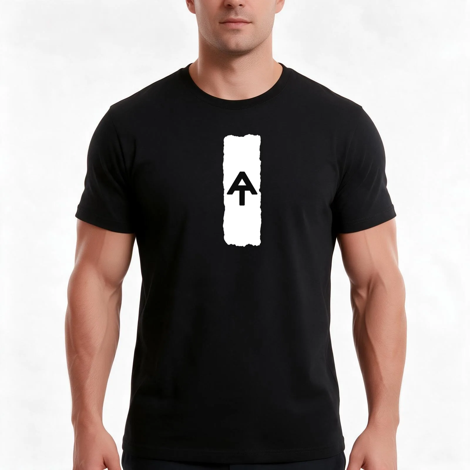 White blaze Appalachian trail with AT logo T-Shirt, Summer Casual Cotton Tee, Oversized Streetwear Tops, Vintage Graphic Print