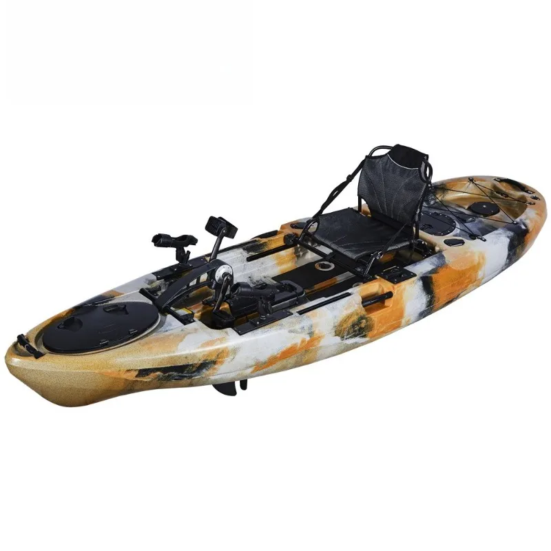 

Single pedal kayak boat, plastic single pedal boat, Luya boat foot pedal power sea fishing boat kayak boat