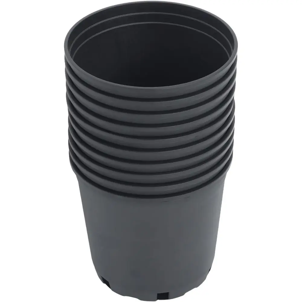 1-15 Gallon Nursery Pots for Plant Growth in Soil or Hydroponics