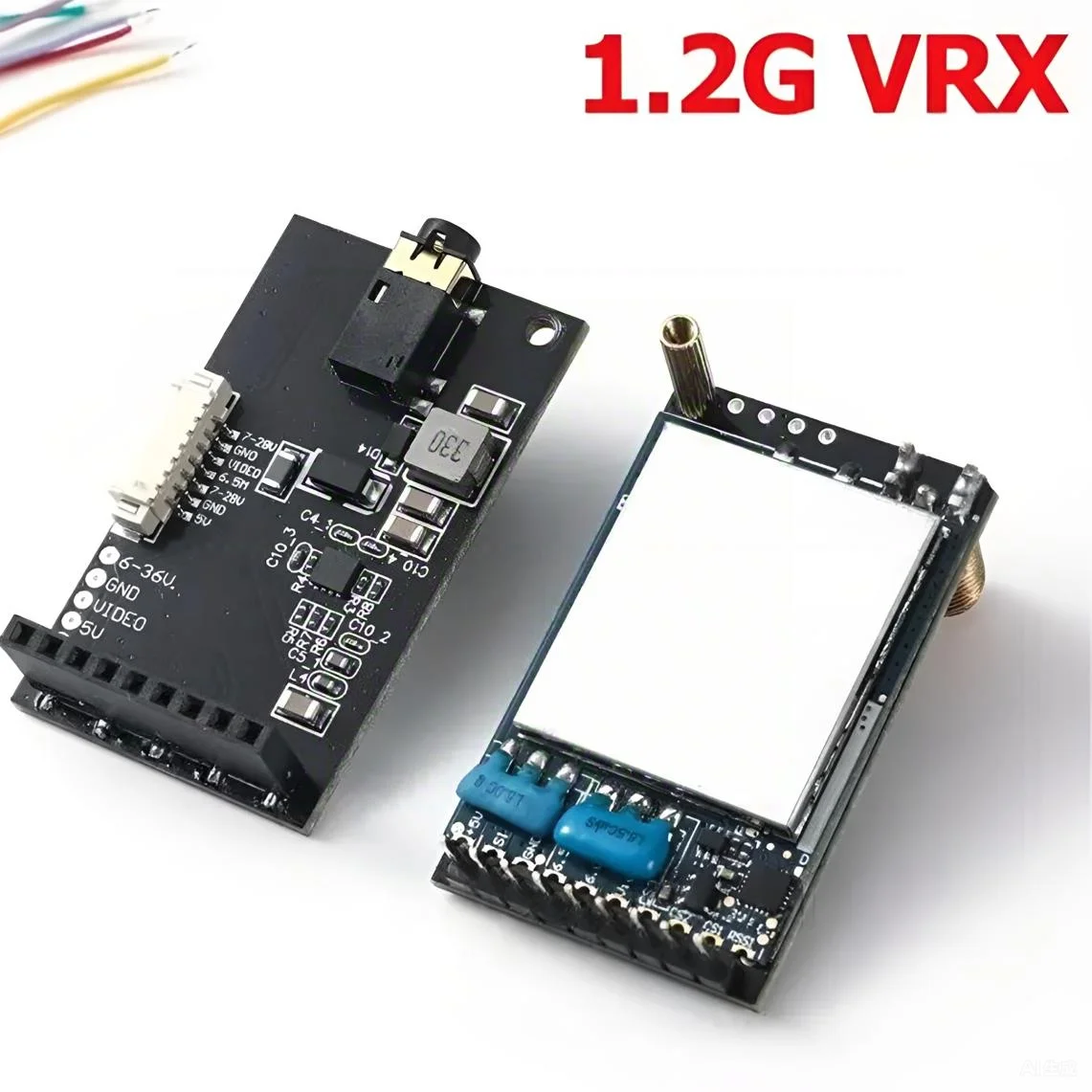 

1.2GHz 1.3GHz 9CH A/V VRX Image Video Receiver LED Light with Y-type Antenna for FPV Racing Drone Accessories
