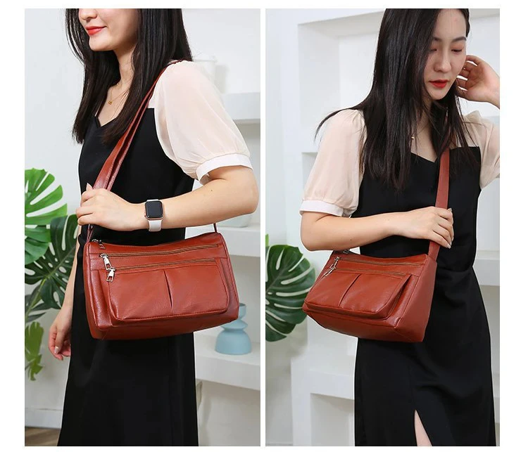 حقيبة كروس بودي متعددة الاستخدامات للنساء ، جلد ناعم ، حقائب كتف كورية ، حقائب يد للسيدات ، علامة تجارية فاخرة ، موضة ، جديدة