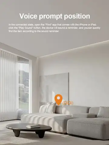 Security Bluetooth GPS Tag Based on iphone Find My app Anti-lose Tracker Sound Locate Message Reminder Alarm Key Finder