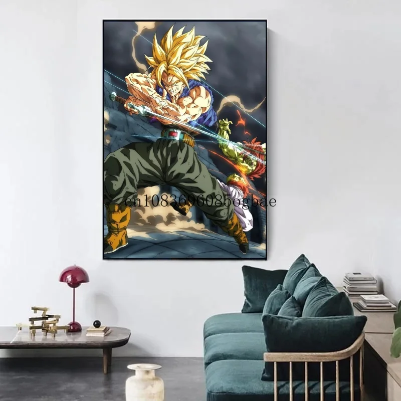 

Classic Anime Dragon Ball Goku Vegeta Poster HD Picture Printing Canvas Painting Creative Home Art Wall Decoration Painting Gift