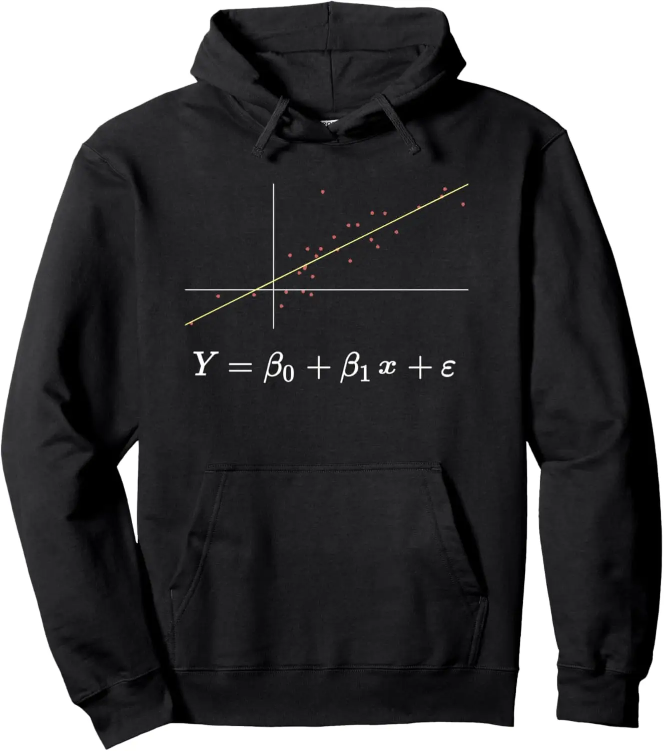 Linear Regression Formula Equation Statistics Pullover Hoodie Print on Demand Hoodies Funny Hoodie Women Mens Tops