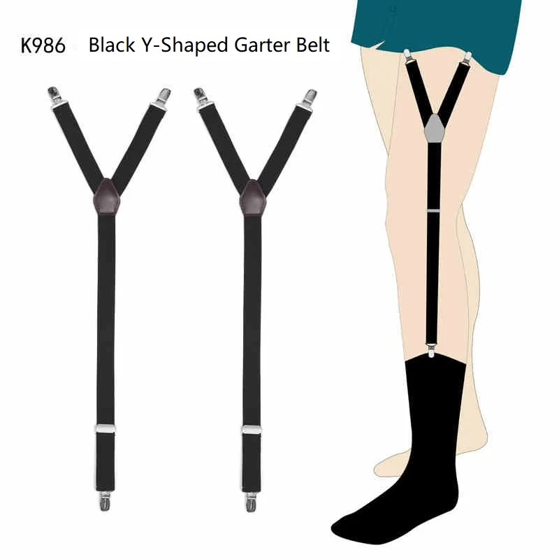 للجنسين قابل للتعديل مطاطا الرباط الأشرطة المضادة للانزلاق حزام كليب السحابة التجاعيد مقاومة تنوعا مشبك للملابس التبعي #5