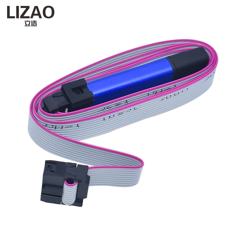LIZAO AVR-USB Programmer Downloader USB AVR JTAG ICE Emulator with Metal Shell for AVR MCU Debugging and Downloading