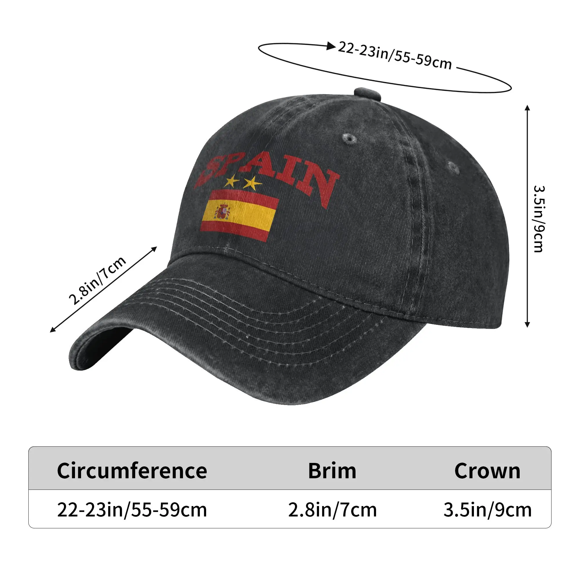 Unisex Make Spain Great Again  Cap Merch Baseball Caps Retro  Trucker Hats Adjustable