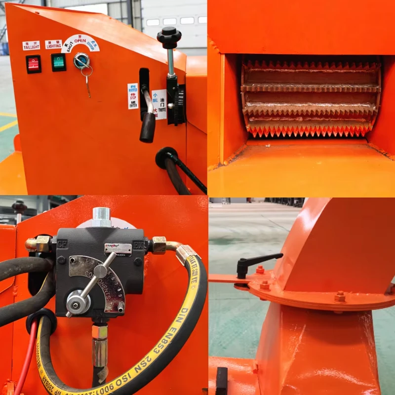 32HP Mobile Diesel Engine Farm Use Wood Chipper Tree Branches Shredder Machine Waste Wood Logs Crusher Tree Leaves Chip Shredder