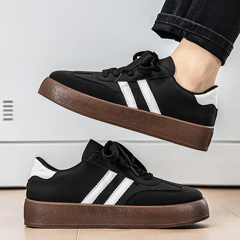 Zapatos de diseño clásico para hombre, zapatillas deportivas informales, cómodas zapatillas con plataforma, zapatillas de skate para hombre, calzado deportivo antideslizante para actividades al aire libre, zapatillas de entrenamiento para hombre.