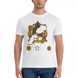 K-Kingdom of Morocco,ラウンドネックの純綿のレジャーTシャツ,世界のルネッサンス,de berkane