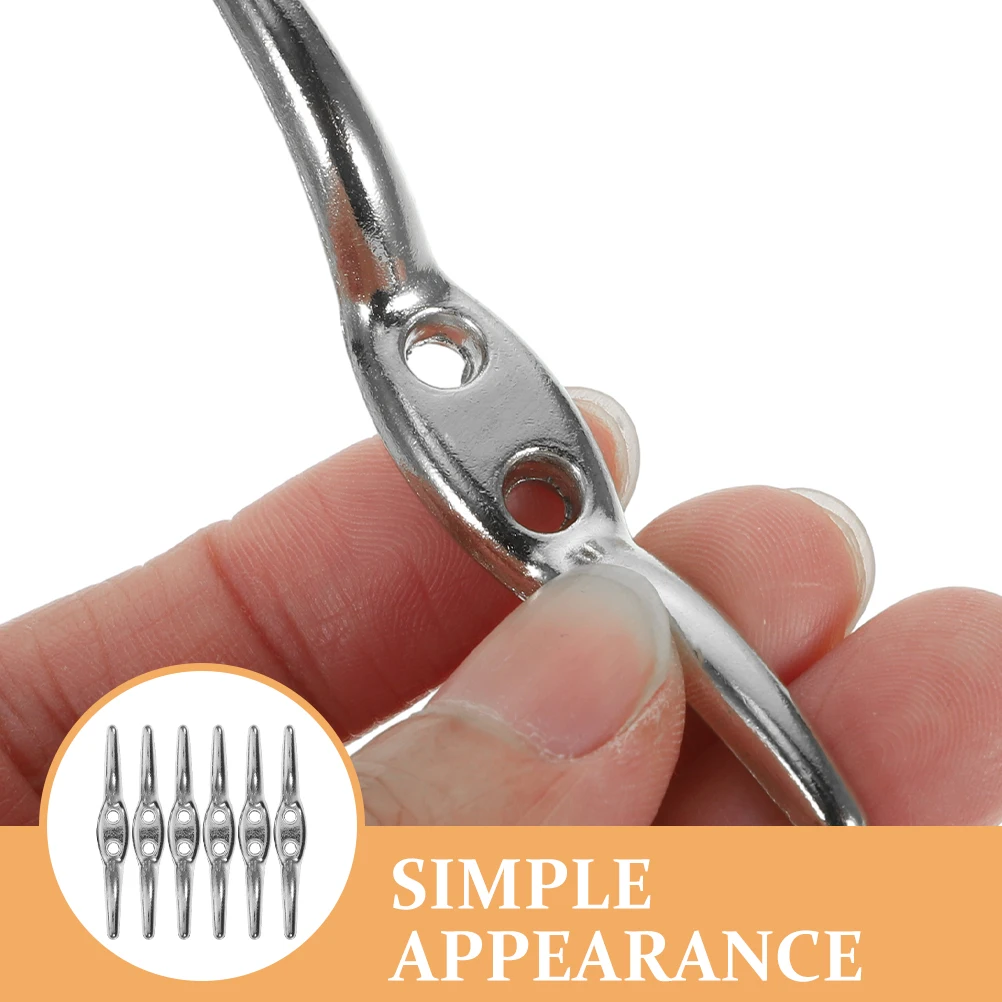 6 قطعة سلك نافذة أعمى المرابط حوامل سلك أمان معدنية لمسة نهائية ناعمة لغرفة النوم وغرفة المعيشة والحمام وغرفة الدراسة