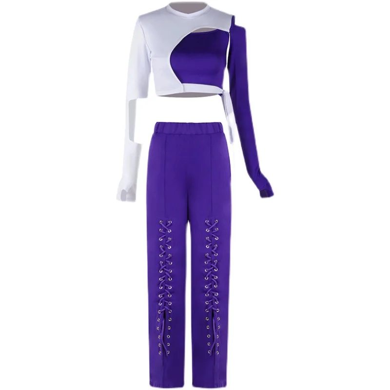 Jazz dance costumes, hip-hop street dance performance costumes, training costumes, Korean dance girl group singing costumes