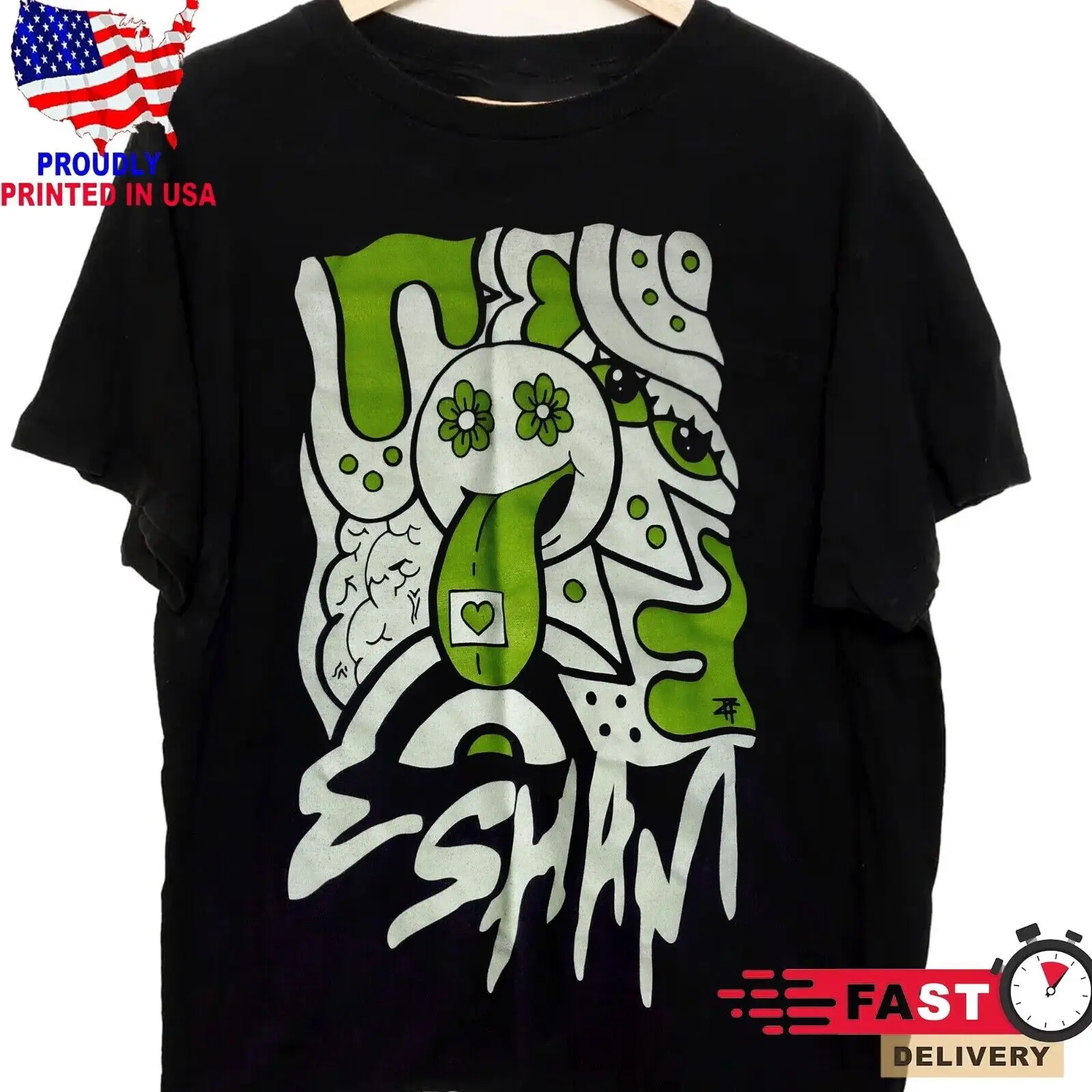 Rare esham logo shirt Short Sleeve Men S-5XL Tee QN1193