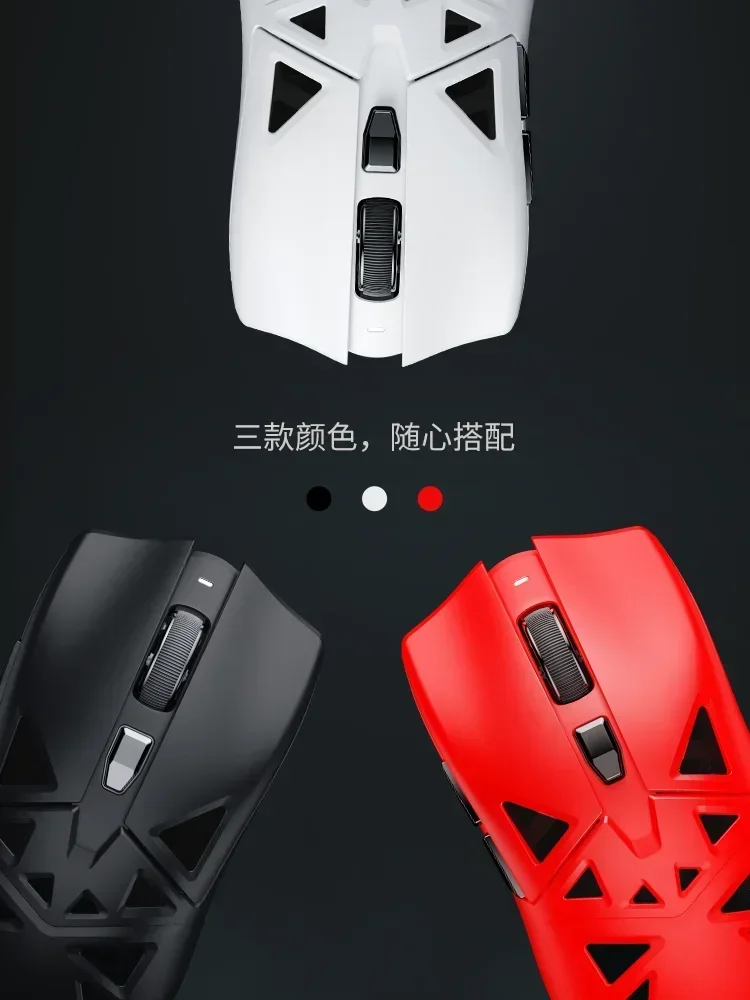 Imagem -02 - Baram-mouse Gamer sem Fio Sa-ml01 Modo Usb 2.4g Bluetooth Luz Sensor 650ips Paw3395 Esports Jogos Mouses Mac