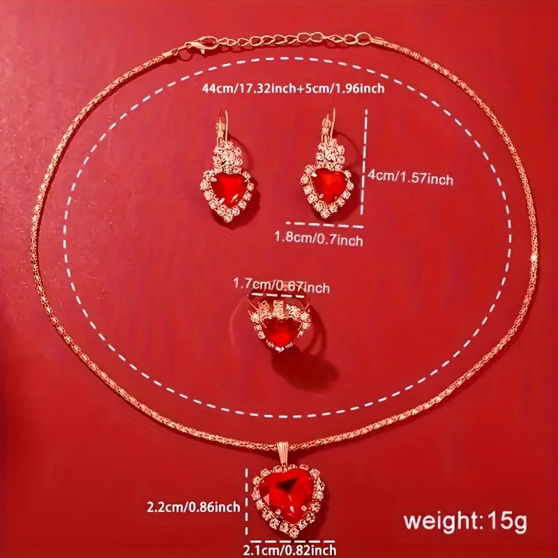 Conjunto de relógio de quartzo feminino com 4 peças de joias: estilo universitário, movimento de quartzo, anti-choque, caixa de liga, pulseira de veludo de seda