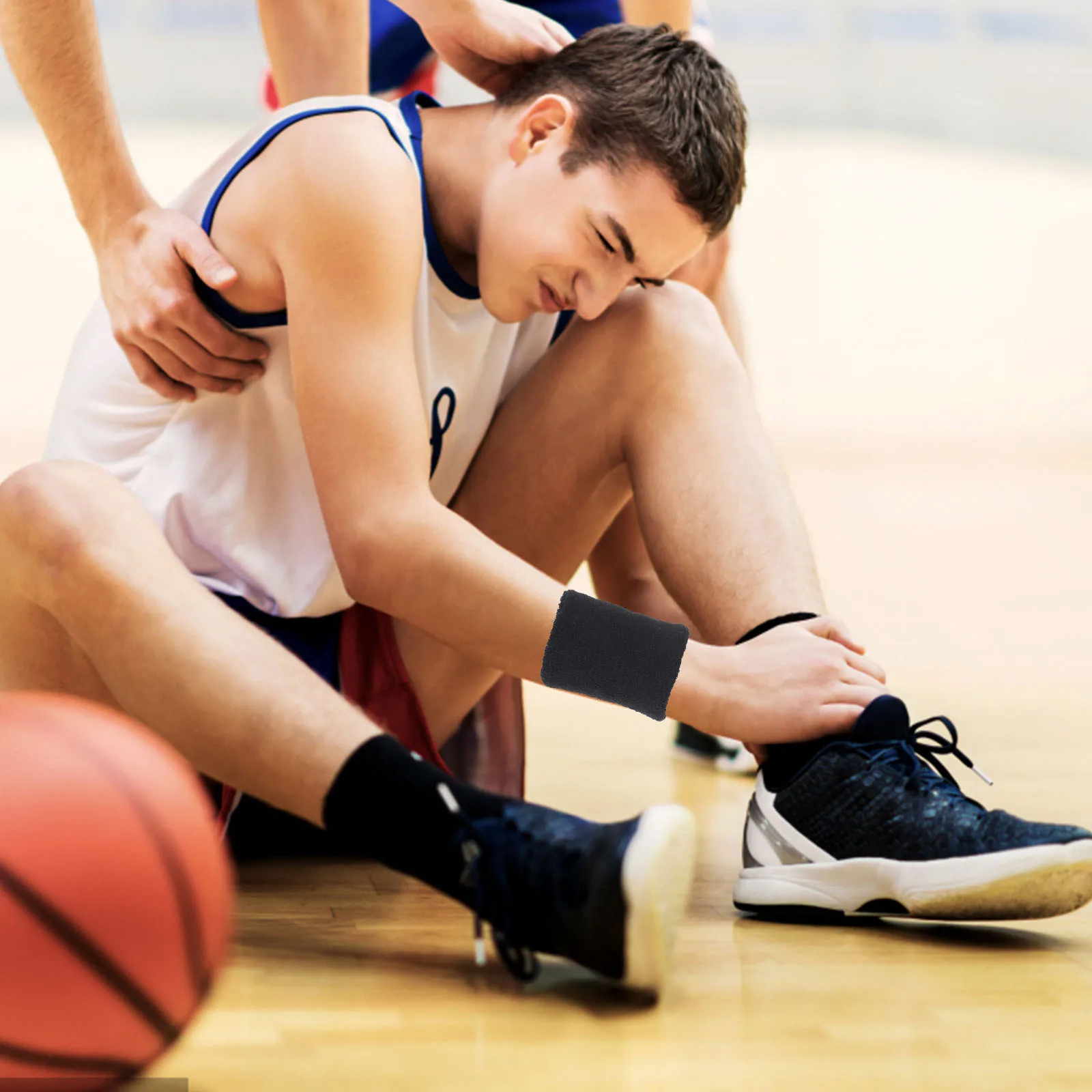 1 مجموعة اللياقة البدنية عقال معصمه مرونة تجريب للجنسين رباط شعر الرياضة اليوغا العصابات المحمولة الصالة الرياضية العرض المحمولة عصابة رأس