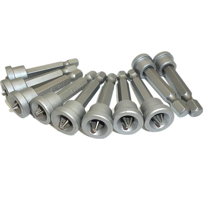 

Plaster Screw Magnetic Release Tool Screwdriver Bits Gadget Set Gypsum Board Drywall 50mm Bits To Locate 10Pcs