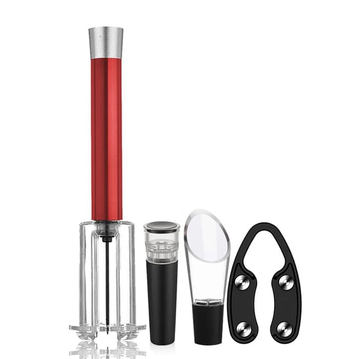 Y31A Air Pump Wine Bottle Opener Air Pressure Vacuum Red Wine Stopper Beer Lid Stainless Steel Opener Corkscrew Out Tools