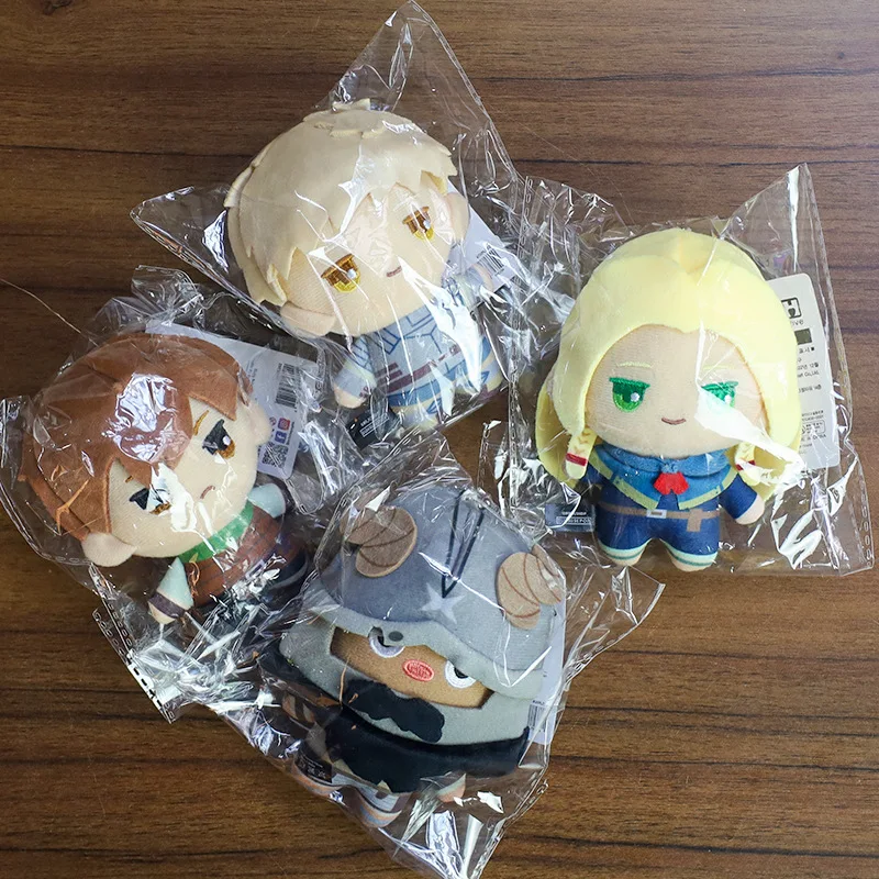 Neue 10 cm Mini Delicious in Dungeon Plüschpuppe Marcille Chilchark Laios Touden Senshi Puppe Anhänger Schlüsselanhänger Spielzeug als Geschenk