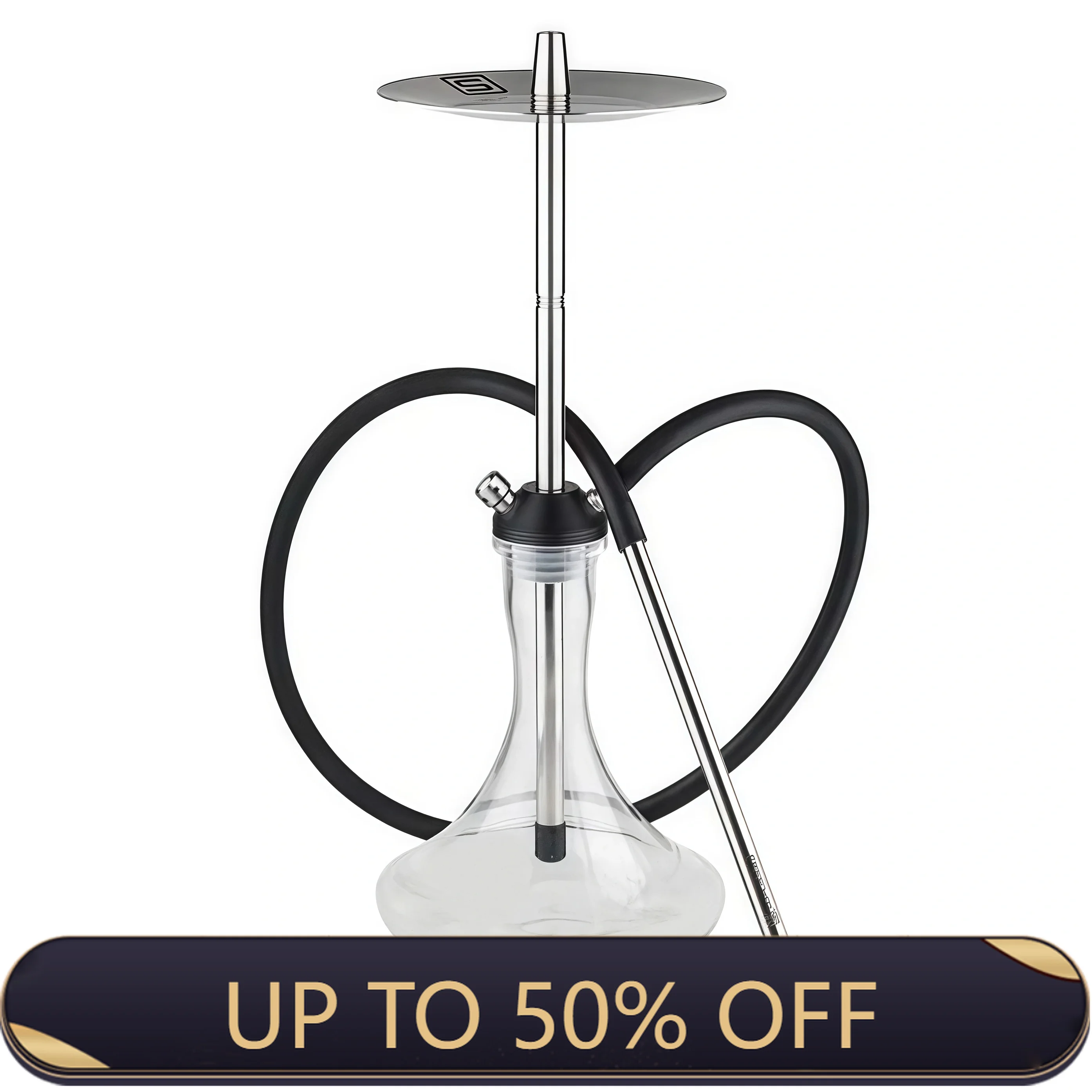SOFT Smoke Hookah Shisha Set 304 Stainless Steel Hookah With Vase Single Pipe