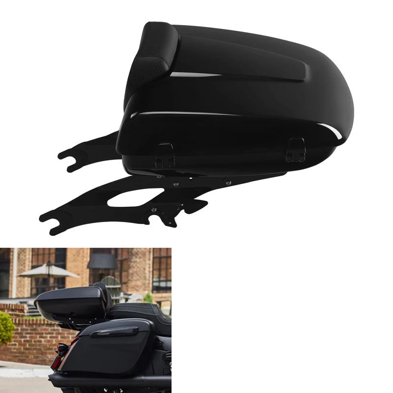 Motorcycle Low Profile Trunk Pad Mount Rack For Indian Challenger Chieftain Roadmaster 2014-2025 Rear Bag