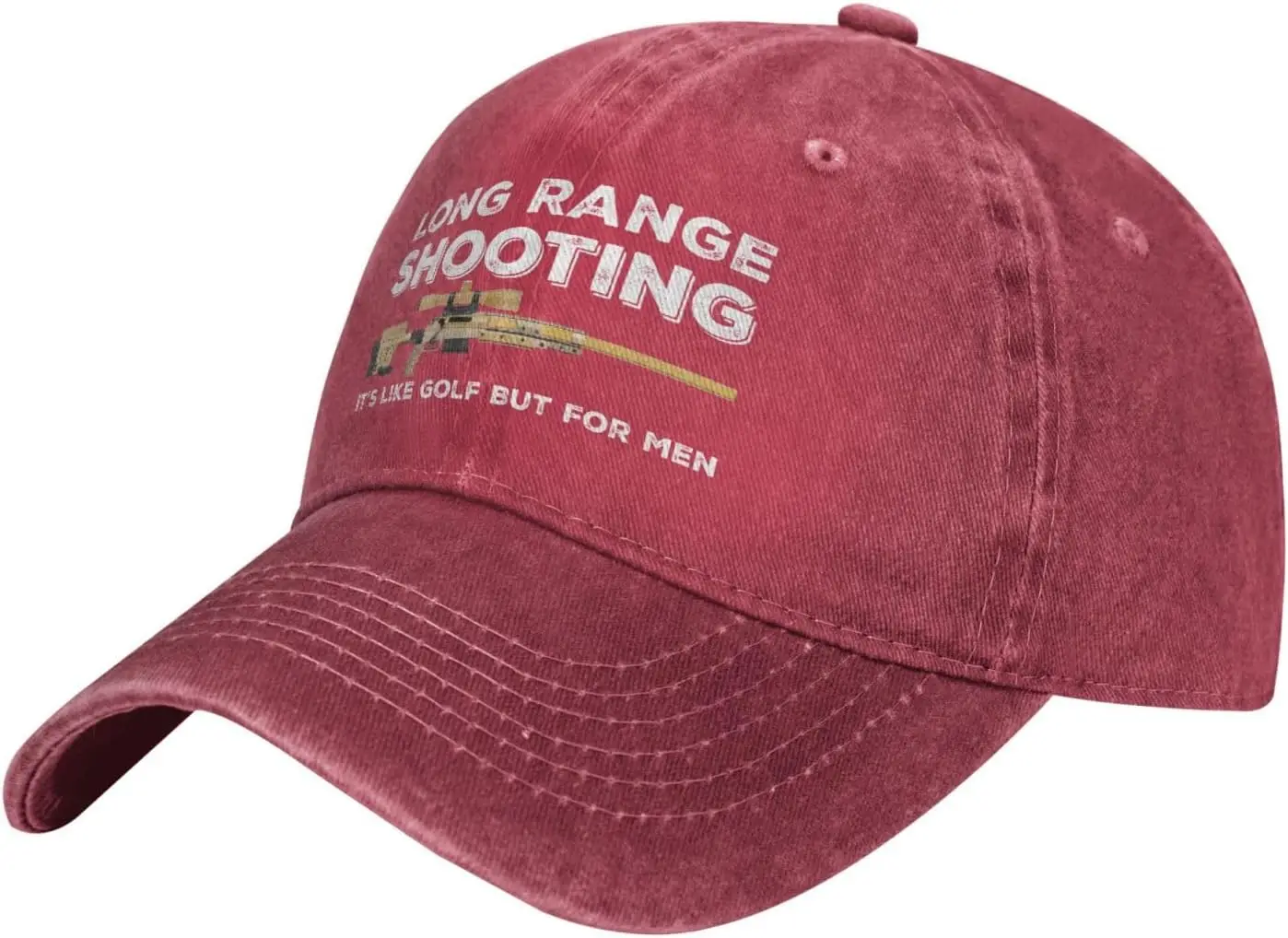 Funny Hat Long Ranges Shooting It's Like Golf But for Men Hat for Men Dad Hats Vintage Cap