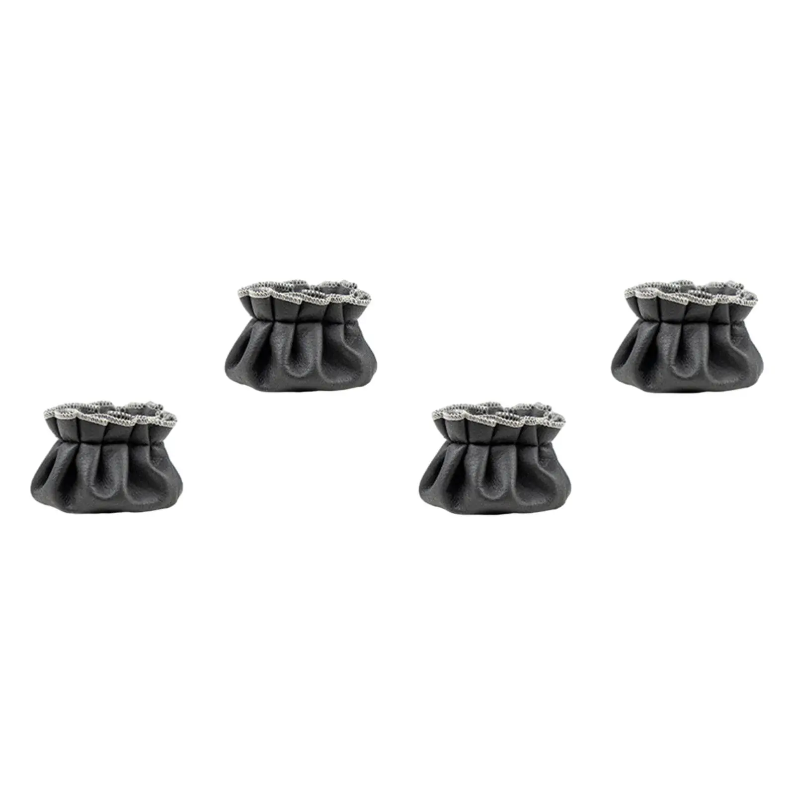 4 Pieces Dustproof Piano Stool Leg Pad Waterproof Dust Cover Protectors for Bedroom School Piano Store Concert Hall Stage
