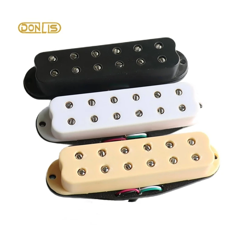 Donlis High Output Dual Coil Single Guitar Pickup with 12pcs Pole Screw For Overdrive