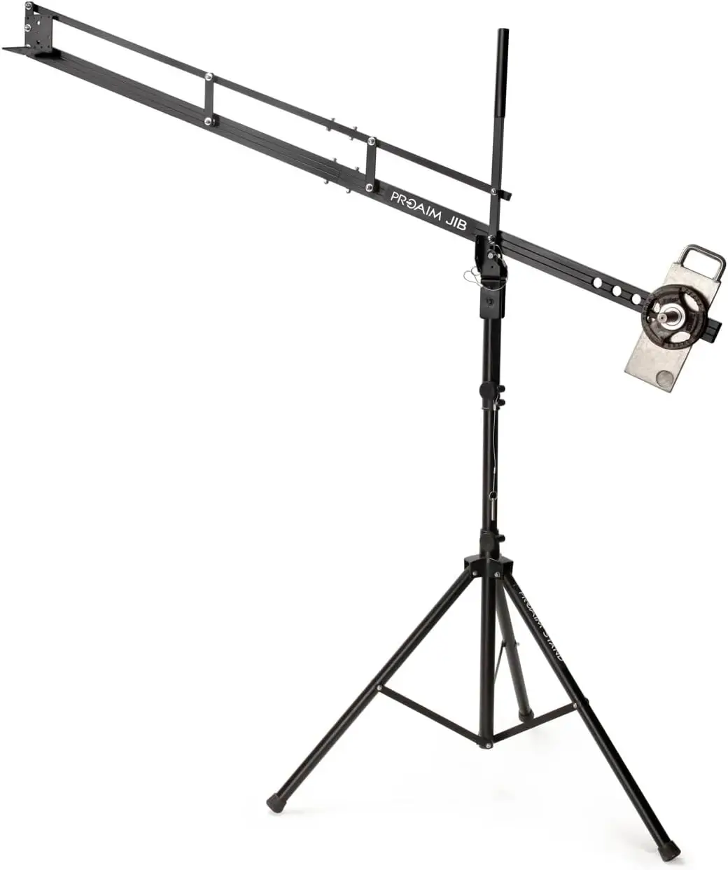 9Ft Video Camera Jib Crane With Stand. (P-9-Ts) For Gimbals, Pan-Tilt & Fluid Head. Payload Up To Up To 8Kg / 17.6Lb.