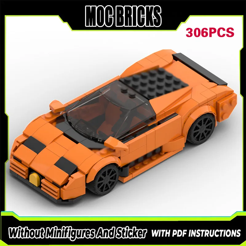 

Конструктор City Car Model MOC EB 110: Модульный Спортивный Автомобиль Высшего Класса, Технологичный Подарок, Набор для Сборки, Детские Игрушки