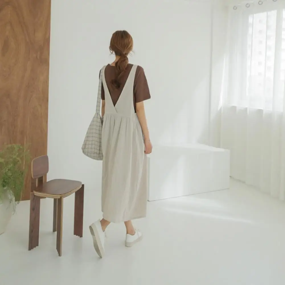 2026 المرأة فستان صيفي فضفاض حجم كبير ساحة الرقبة مطوي بلون مباراة تي شيرت الإبط العميق لينة كبيرة هيم فستان سيدة المرأة