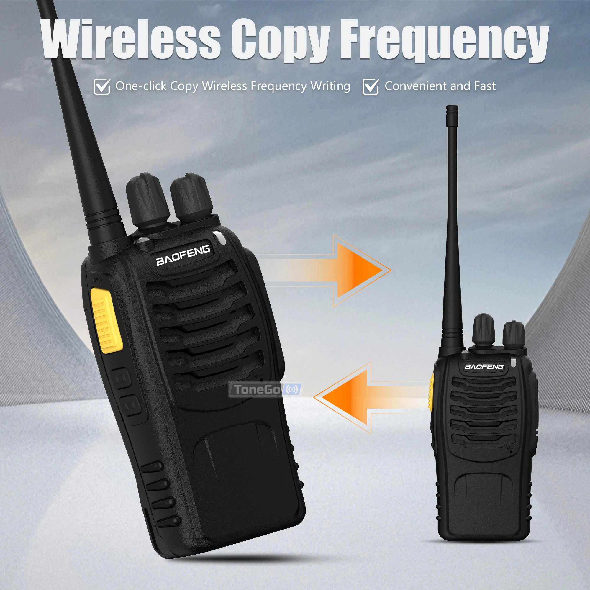 Baofeng BF-888SD Walkie Talkie AI Noise Reduction Updated BF-888S Encrypted Calls FM Wireless Frequency Copy Type-C UHF Radios