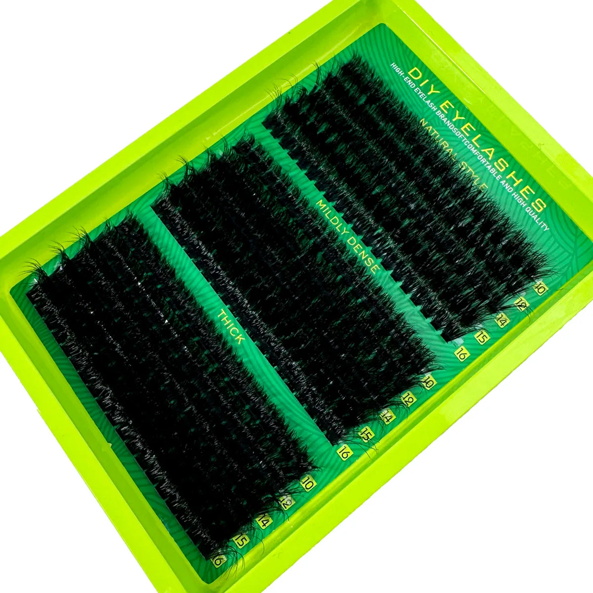 0,07mm diy 5d clusters de cílios fofos 60d 80d 100d clusters de cílios grossos d curvatura cílios individuais finos 10-16mm extensão de cílios