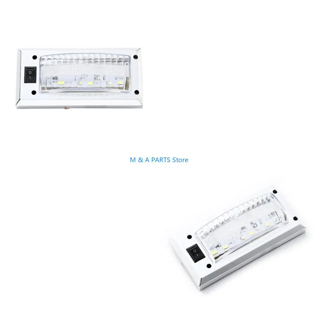 

U1JF LED Panel Light Car Interior Reading Lamp High Brightness Cabin Lights for Van-RV Truck Boat Lights Switch On Off