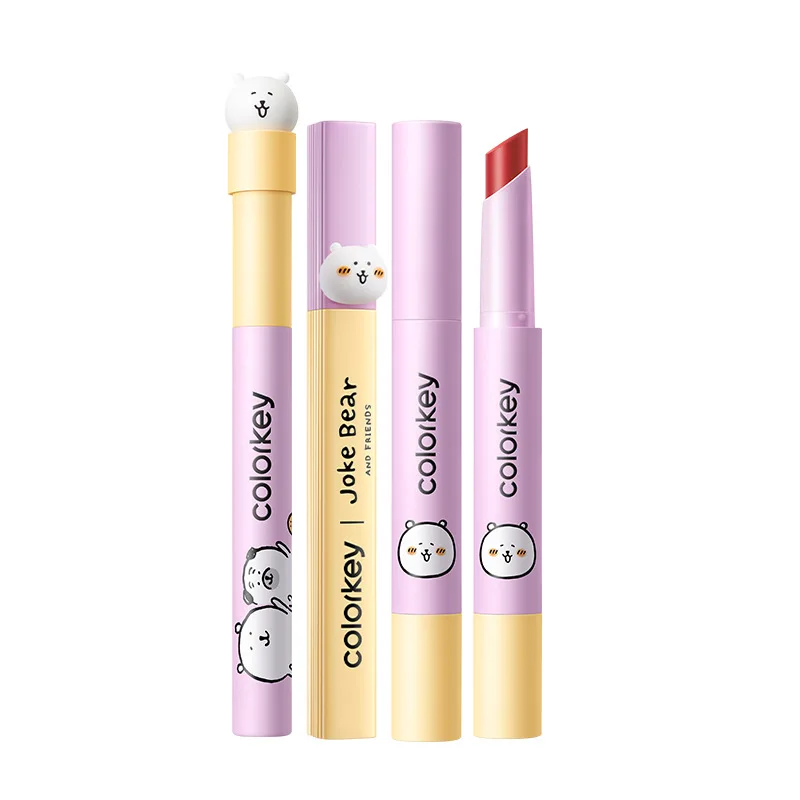 

Colorkey Self-Deprecating Bear Collaboration Lip Glaze Matte Waterproof Non-stick Lip Makeup Cosmetics