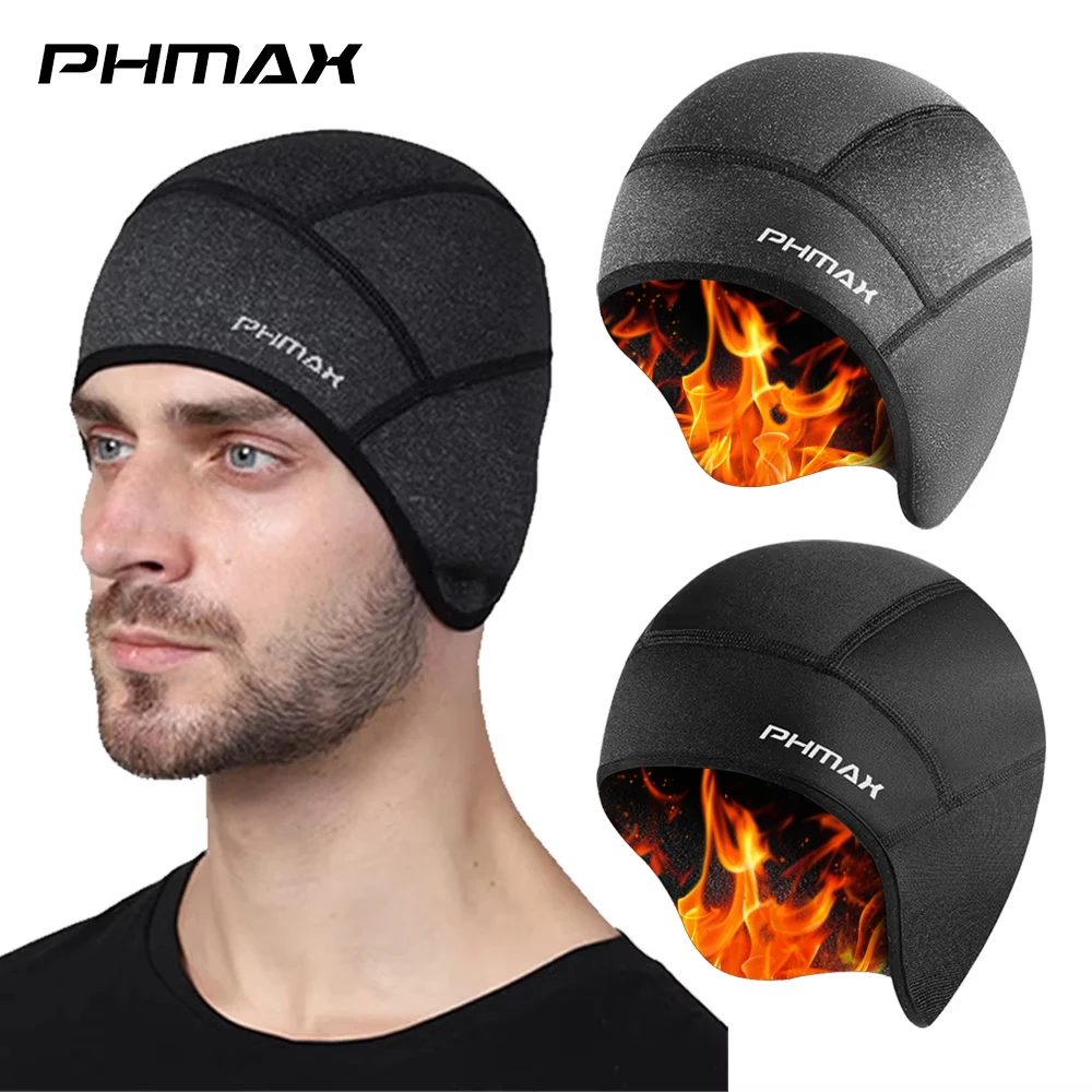 PHMAX Winter Warme Fleece Radfahren Kappe Fahrrad Sturmhaube Winddicht Ohrenschützer Outdoor Skifahren Fahrrad Motorrad Radfahren Hut Warme Kappe