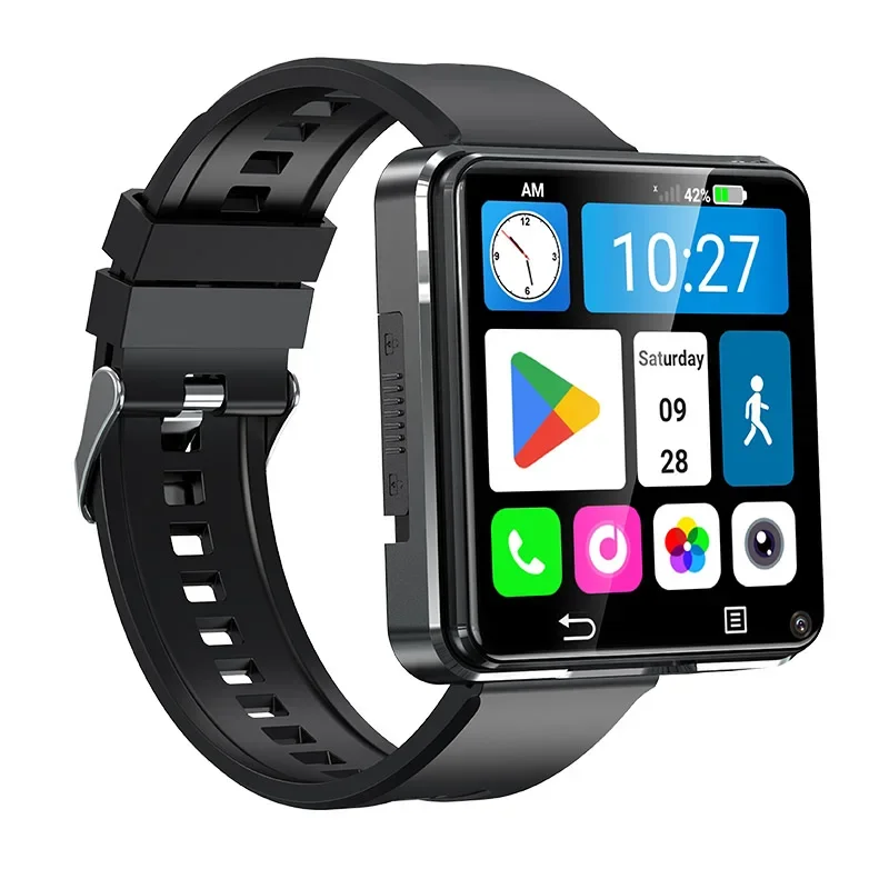UNIWA DM180 4G Smart Watch Android 11,2.64 inch ,3GB RAM +32GB ROM 1200mAh battery Double cameras GPS Men Women Smartwatch Phone