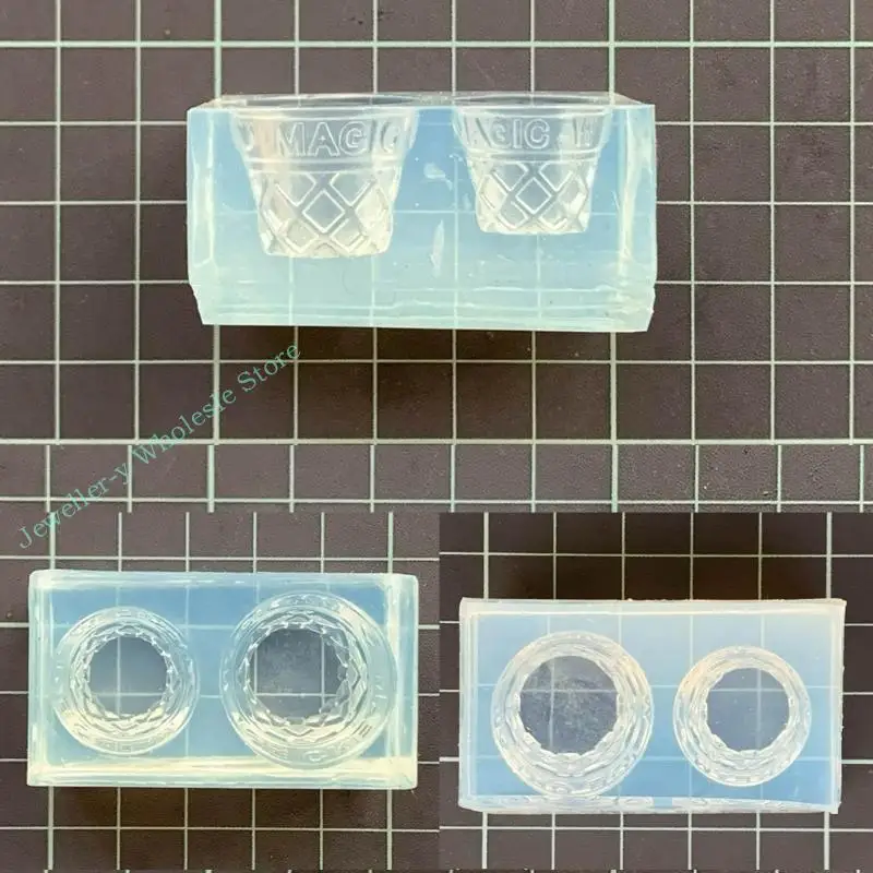 

R7UF 2 ПКС DIY украшения формы мороженого мороженого в форме конуса DIY