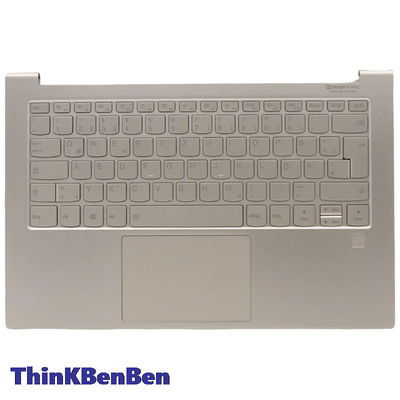 

DE German Keyboard Mica Upper Case Palmrest Shell Cover For Lenovo Ideapad Yoga C940 14 14IIL Laptop 5CB0U44258