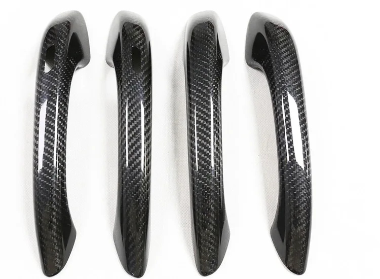 Carbon Fiber Door Handle Dry Carbon Door Handle Housing Shell Protective Cover for Porsche Macan Cayenne 2010-2023