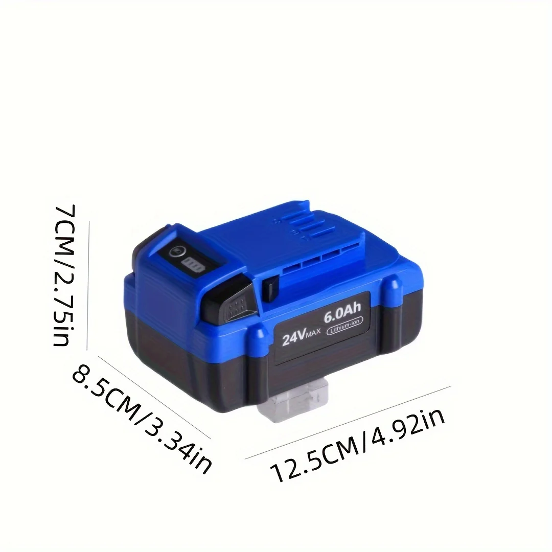 1Pack 6.0Ah Replace Battery For Kobalt 24V Battery Max KB624-03 Lithium Ion Cordless Tools High Capacity Battery