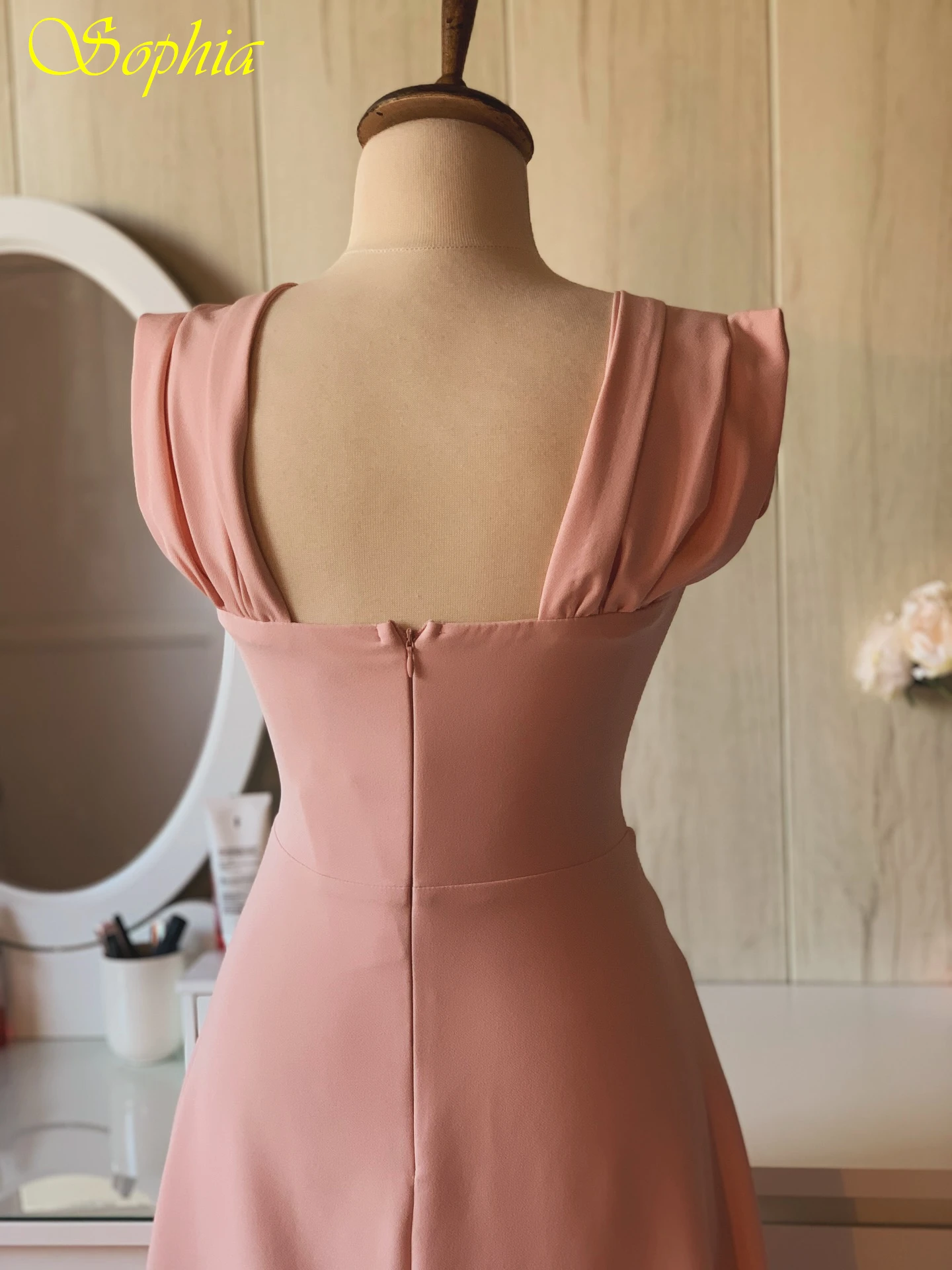 Customized Elegant Formal A-Line Square Collar Evening Dress Fashion Bespoke Occasion Gowns Delicate High Quality Party Dress