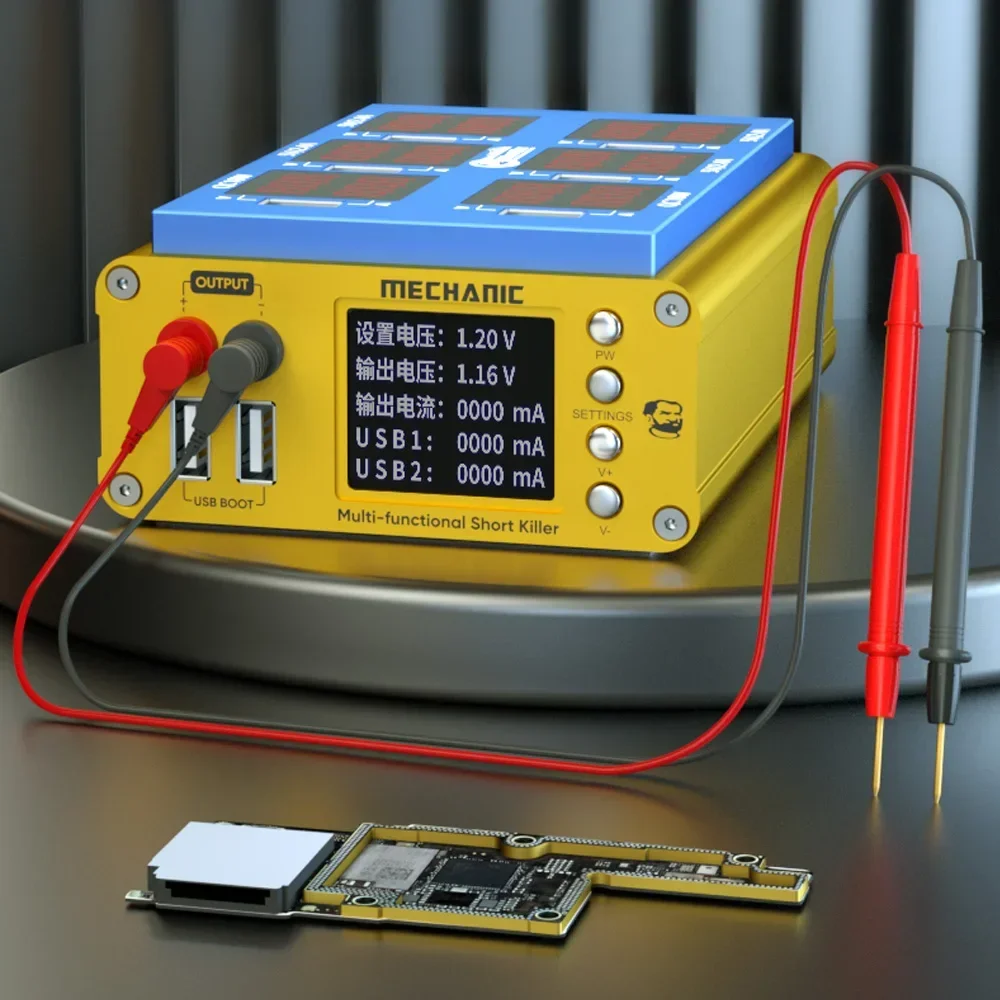 Mechanik iShort Max detektor obwodu wielofunkcyjny krótki zabójca nagrywanie w/włączanie/ładowanie zintegrowane funkcje 3 w 1 szybkie ładowanie