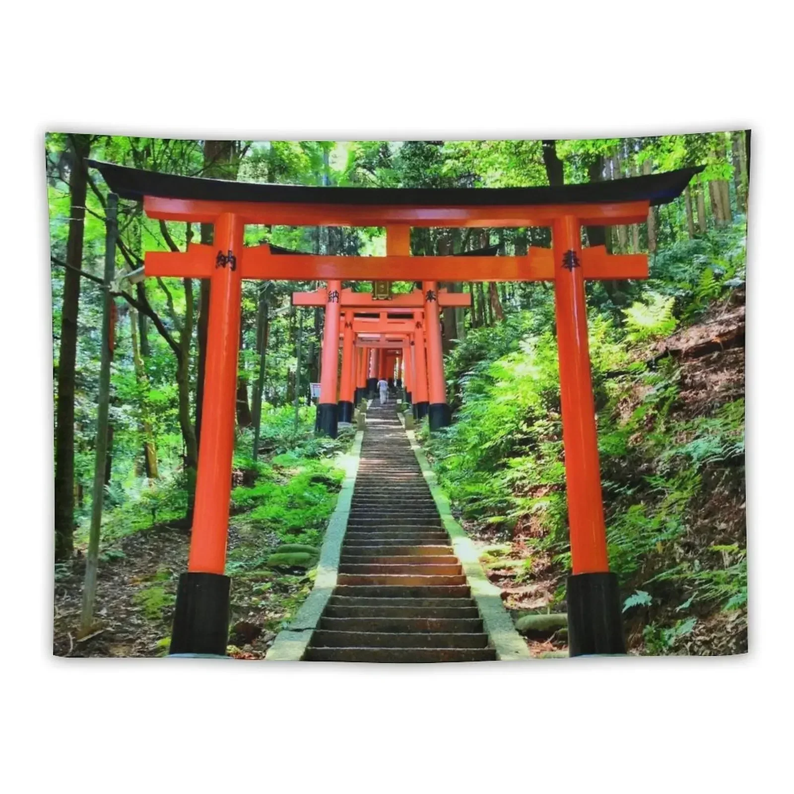 Inari Torii HDR Tapestry Things To The Room Decoration Bedroom Bedroom Deco Home Decorations Aesthetic Tapestry