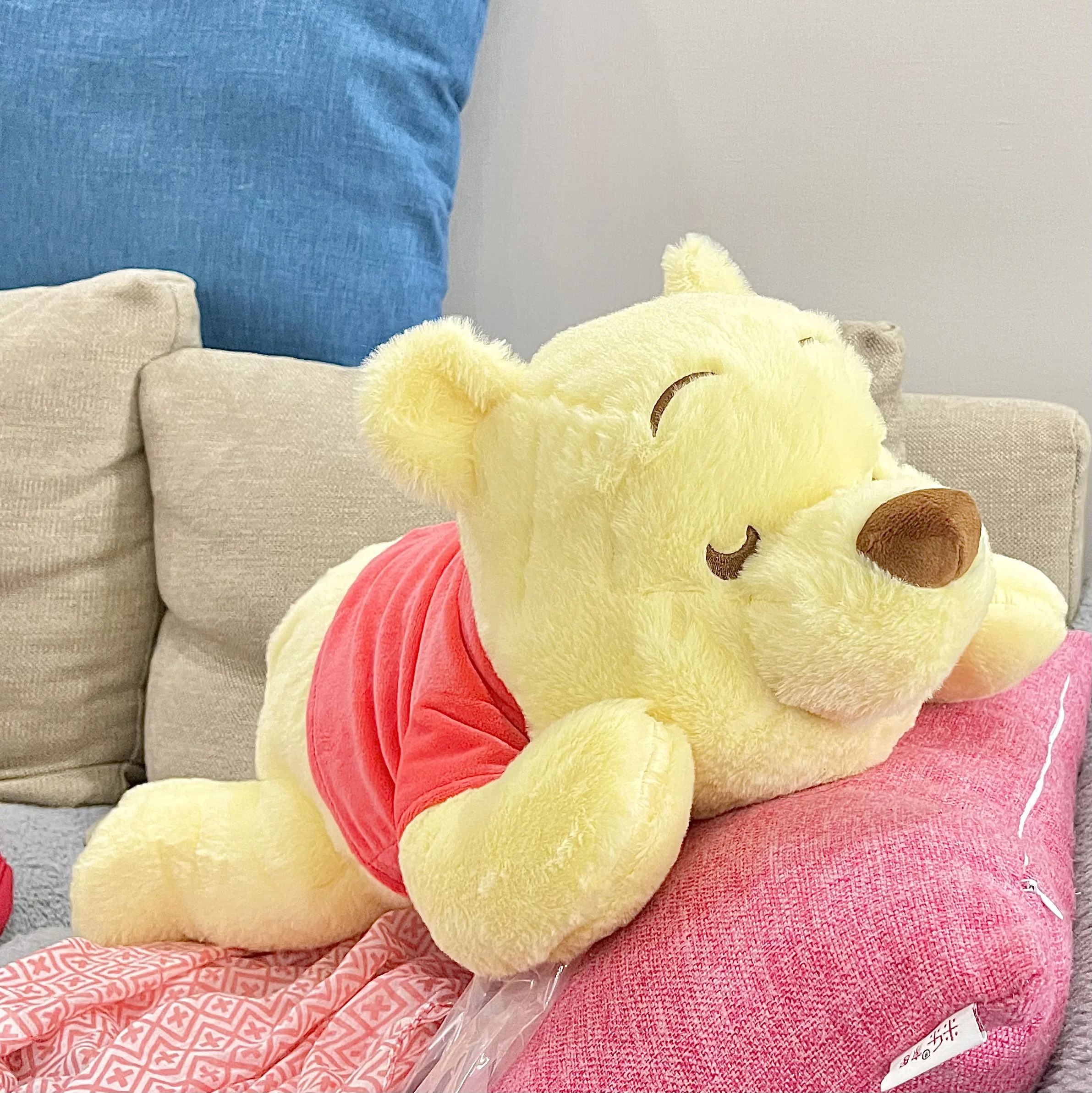 

Disney Lovely Pooh Bear Plush Toy Soft Cuddly Winnie the Pooh Plushies Stuffed Cartoon Anime Bear Sleeping Doll Xmas Gifts Girl