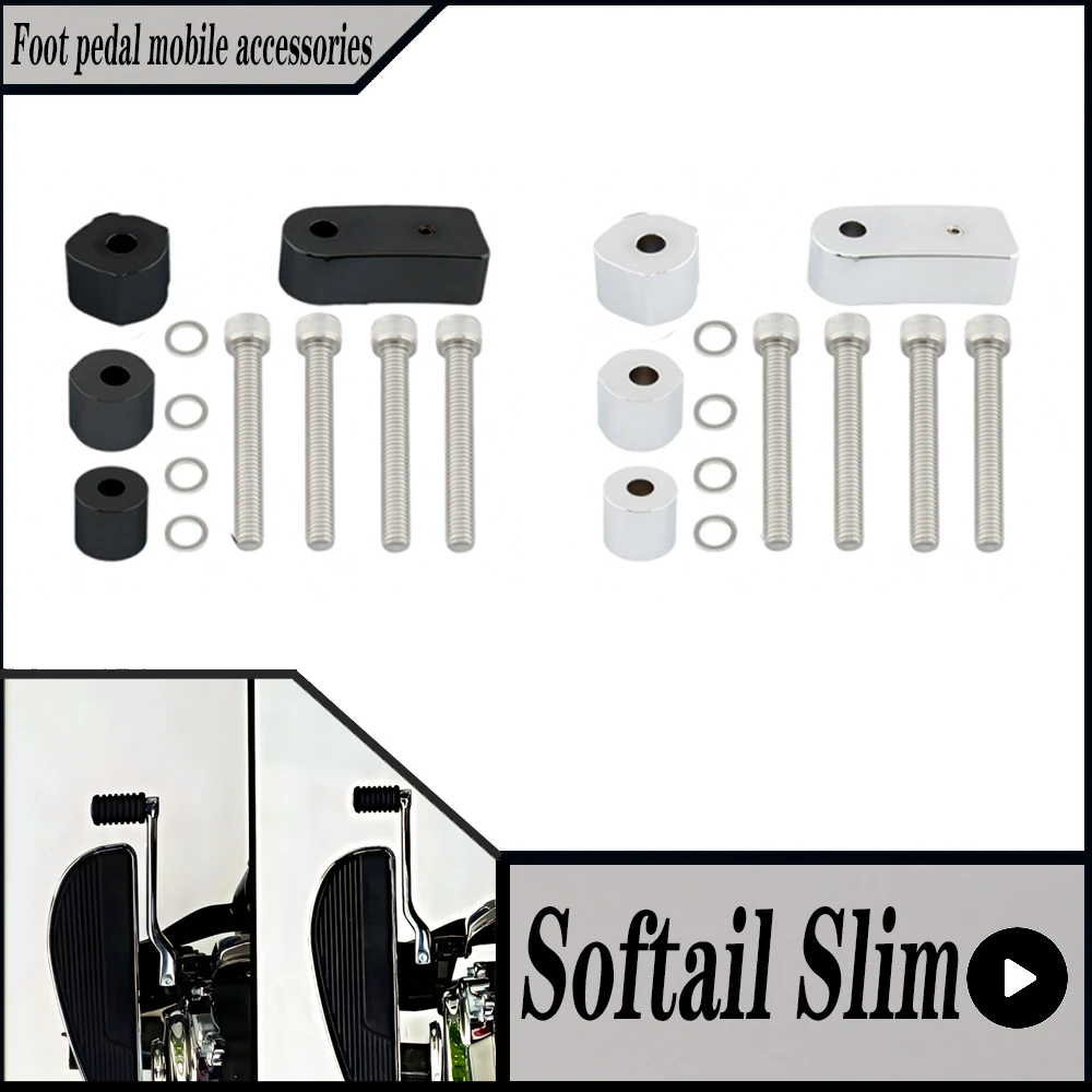 FOR Harley Davidson Softail Slim FLSL 107 2018-2021  Motorcycle Driver Front Floorboard Extension Spacer Kit