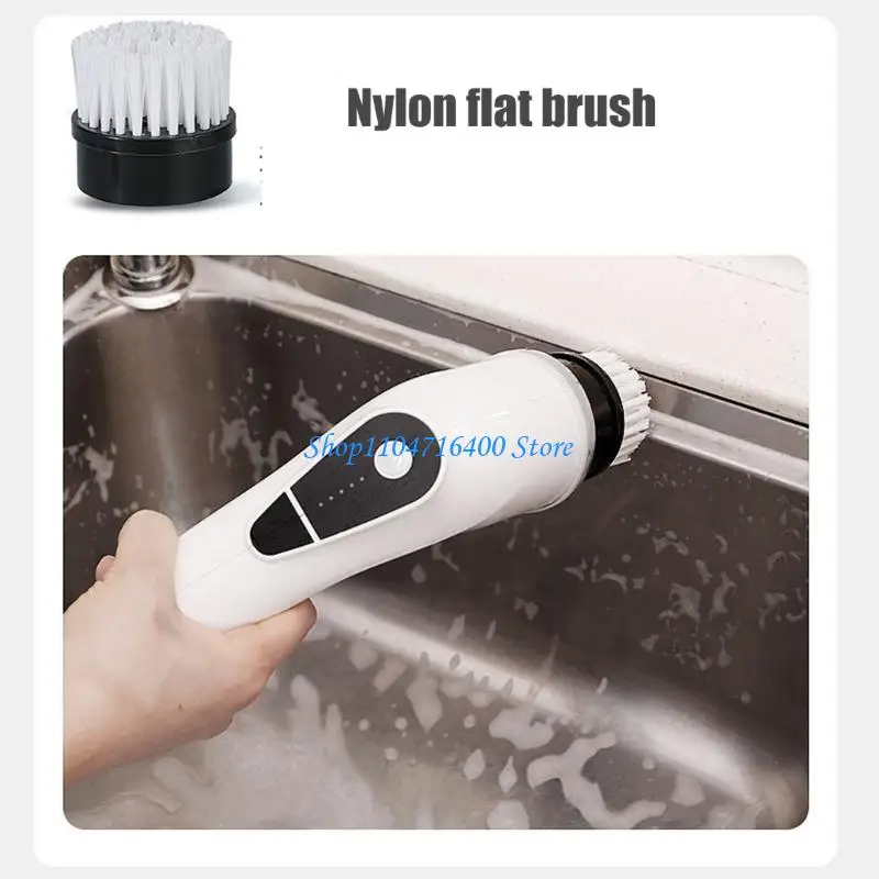 y1gd 9 in 1 Rechargeable Cleaning Tool 5 Adjustable Speeds Ergonomic Extendable Shaft For Sink Carpet Bathtubs Cleaner