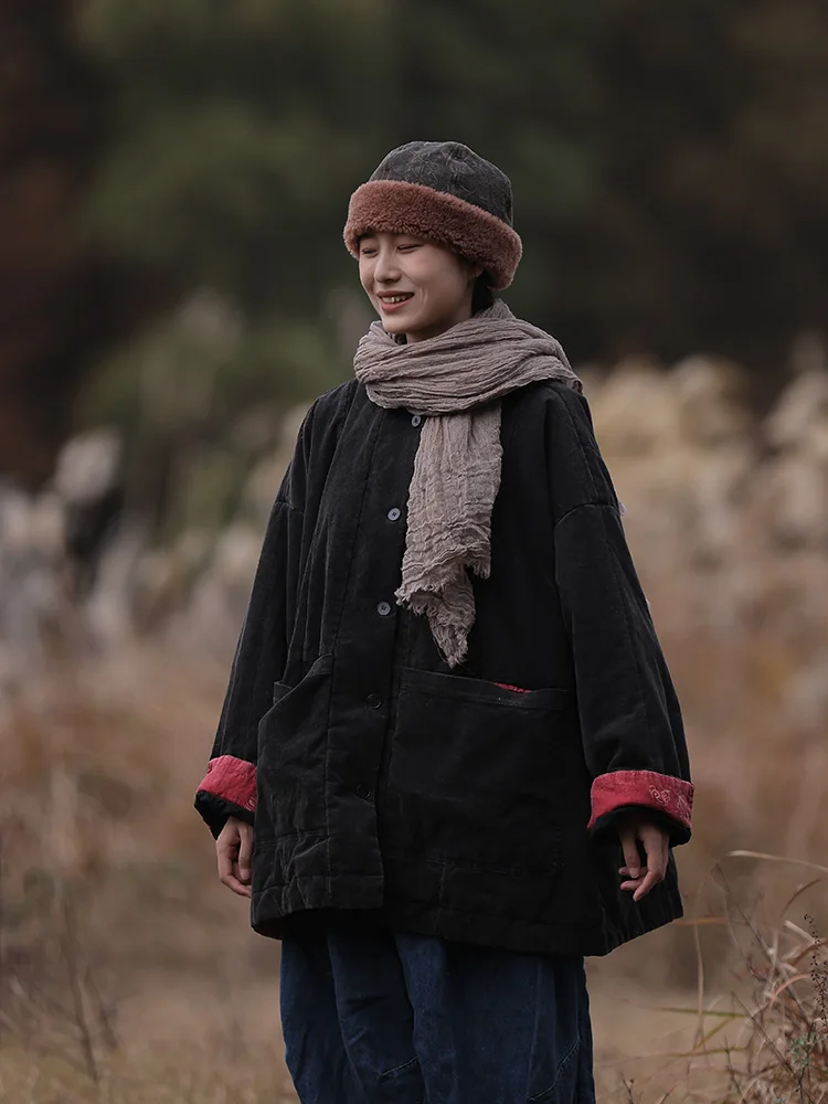 

Мужская куртка Original Slow Blue из чесаного хлопка с эффектом потертости, свободного кроя, серия Tea